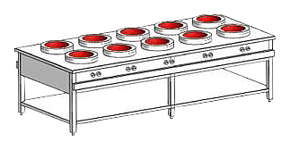 Плита индукционная WOK Heidebrenner ETK-I-W 761929