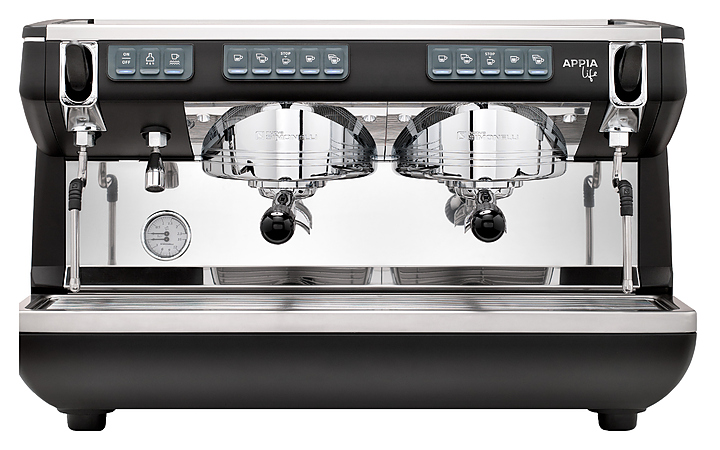 Кофемашина Nuova Simonelli Appia Life 2Gr V black высокие группы, экономайзер