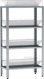Стеллаж кухонный Cryspi СКТ Э (L=1200, S=300, H=1800, 4)