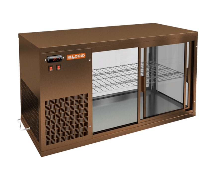 Витрина холодильная HICOLD VRL 1100 L Bronze