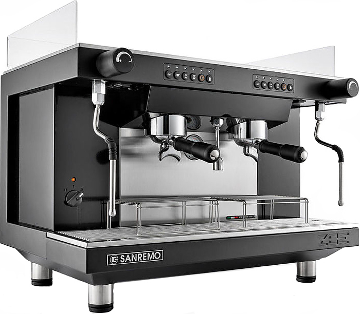 Кофемашина Sanremo Zoe SAP Tall 2 гр. высокие группы, черная