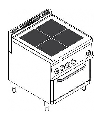 Плита электрическая Tecnoinox PFU70V7