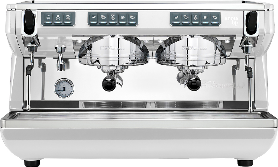 Кофемашина Nuova Simonelli Appia Life 2Gr V white высокие группы, экономайзер