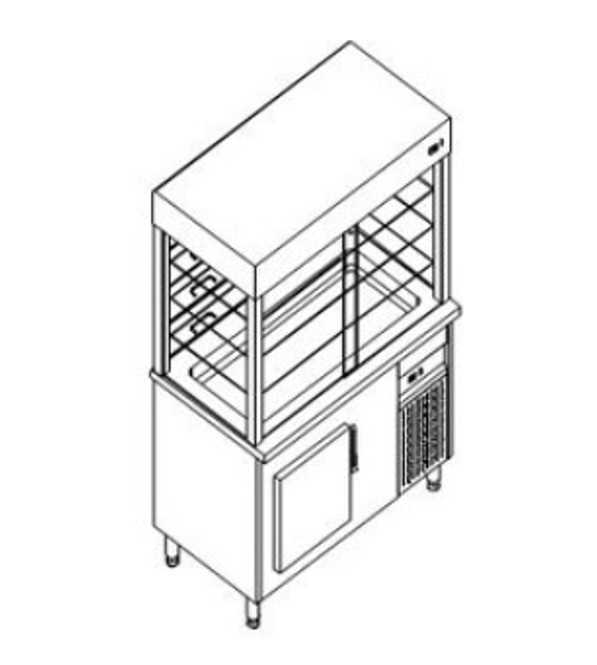Прилавок для холодных блюд Kovinastroj (Kogast) SRVDT-14B