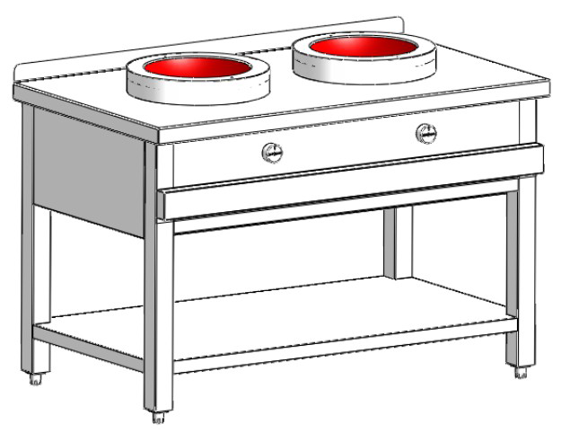 Плита индукционная WOK Heidebrenner ETK-I-W 732227