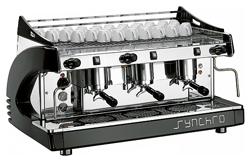 Кофемашина Royal Synchro 3GR Semiautomatic Boiler 14LT черная