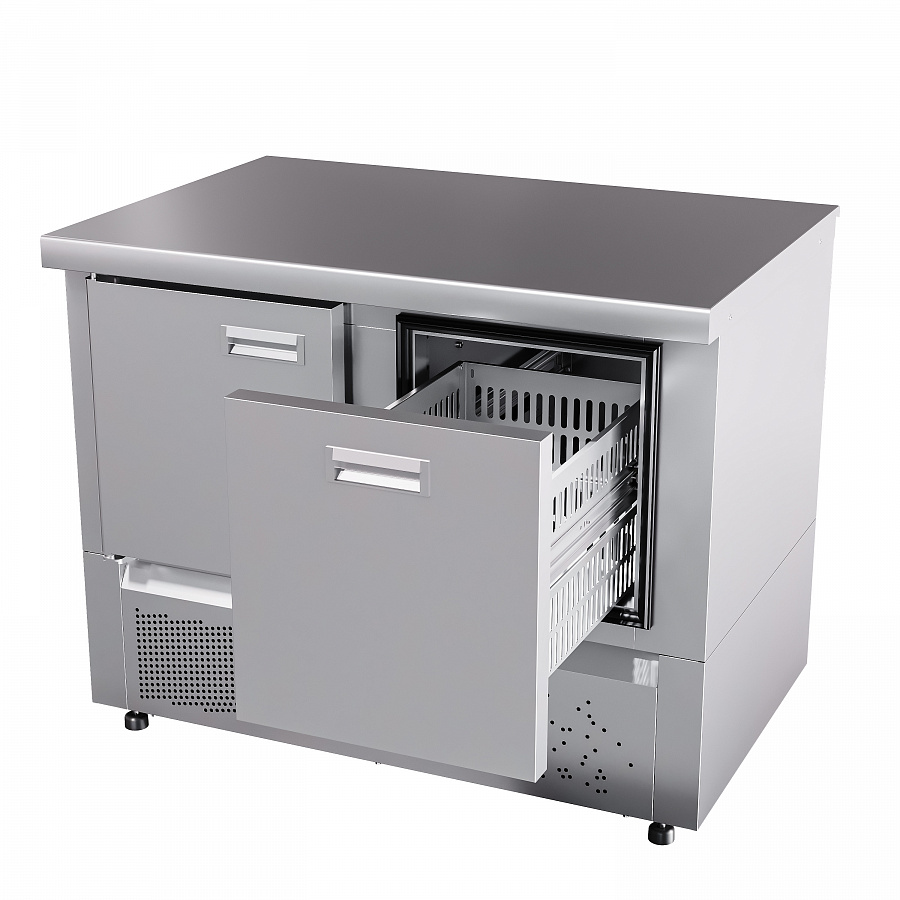 Стол морозильный Abat СХН-70Н-01 столешница 202 без борта (дверь-ящик 1)